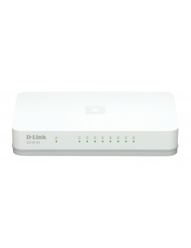 D-Link GO-SW-8G E switch No administrado Gigabit Ethernet (10 100 1000) Blanco