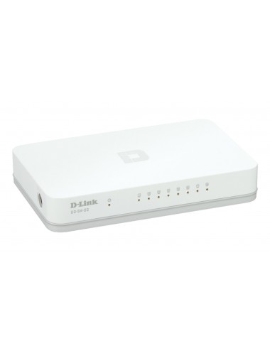 D-Link GO-SW-8G E switch di rete Non gestito Gigabit Ethernet (10 100 1000) Bianco