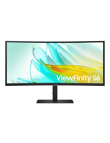 Samsung ViewFinity S6 S65UC écran plat de PC 86,4 cm (34") 3440 x 1440 pixels UltraWide Quad HD LCD Noir