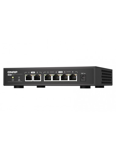 QNAP QSW-2104-2T switch No administrado 2.5G Ethernet (100 1000 2500) Negro