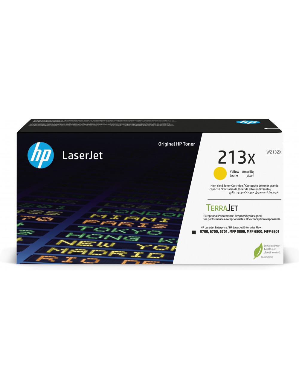 HP 213X Toner LaserJet authentique Grande capacité Jaune