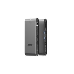 Acer HP.DSCAB.022 station d'accueil Avec fil USB 3.2 Gen 1 (3.1 Gen 1) Type-C Argent