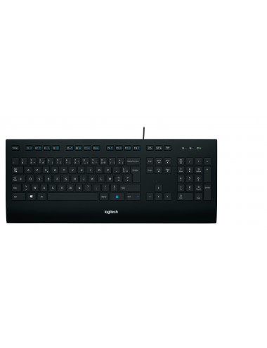 Logitech K280E Pro f Business teclado USB AZERTY Francés Negro