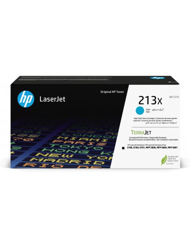 HP 213X Toner LaserJet authentique Grande capacité Cyan