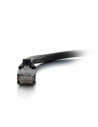 C2G Cable de conexión de red de 0,5 m Cat6 sin blindaje y con funda (UTP), color negro