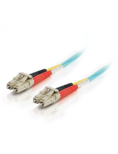 C2G 85549 câble InfiniBand et à fibres optiques 1 m LC OFNR Turquoise