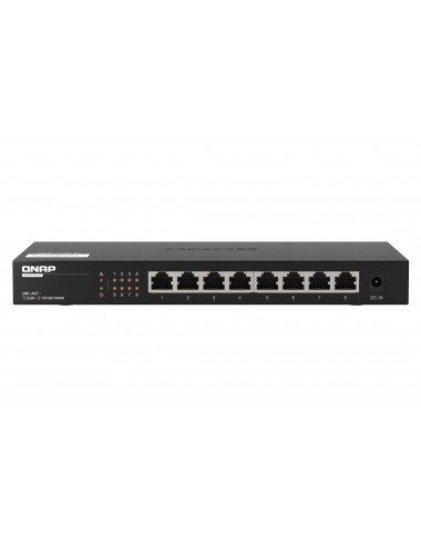 QNAP QSW-1108-8T switch di rete Non gestito 2.5G Ethernet (100 1000 2500) Nero