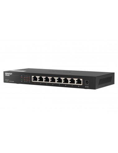 QNAP QSW-1108-8T switch di rete Non gestito 2.5G Ethernet (100 1000 2500) Nero