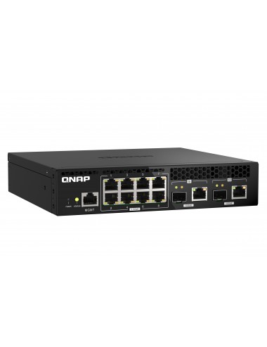 QNAP QSW-M2108R-2C switch Gestionado L2 2.5G Ethernet (100 1000 2500) Energía sobre Ethernet (PoE) Negro