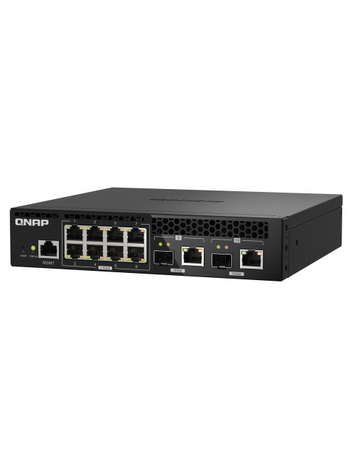 QNAP QSW-M2108R-2C commutateur réseau Géré L2 2.5G Ethernet (100 1000 2500) Connexion Ethernet, supportant l'alimentation via