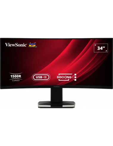 Viewsonic Display VG3419C écran plat de PC 86,4 cm (34") 3440 x 1440 pixels UltraWide Quad HD LED Noir