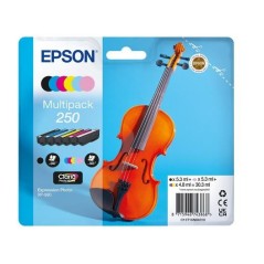 Epson 250 Violin Claria Photo HD cartouche d'encre 6 pièce(s) Original Noir, Cyan, Cyan clair, Magenta clair, Magenta, Blanc