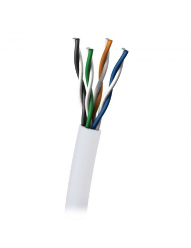 C2G Cat5E 350MHz UTP Solid PVC CMR Cable 305m câble de réseau Blanc U UTP (UTP)