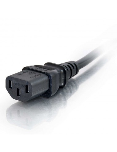 C2G Cable de alimentación europeo 16 AWG de 2 m (IEC320C13 a CEE7 7)