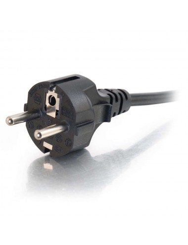 C2G Cable de alimentación europeo 16 AWG de 2 m (IEC320C13 a CEE7 7)