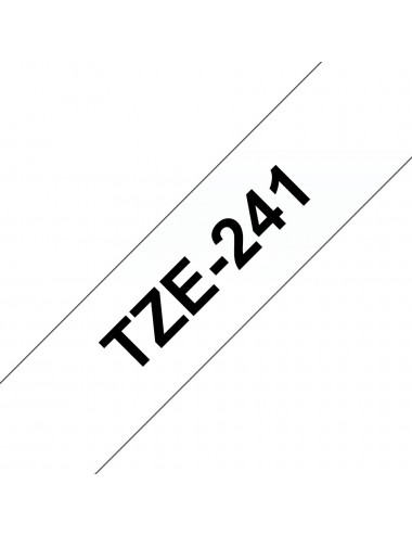 Brother TZE-241 ruban d'étiquette Noir sur blanc