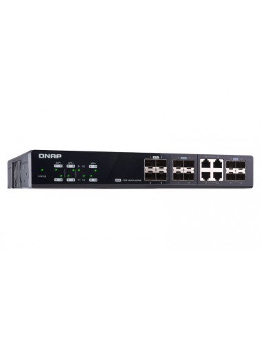 QNAP QSW-M1204-4C switch di rete Gestito 10G Ethernet (100 1000 10000) Nero