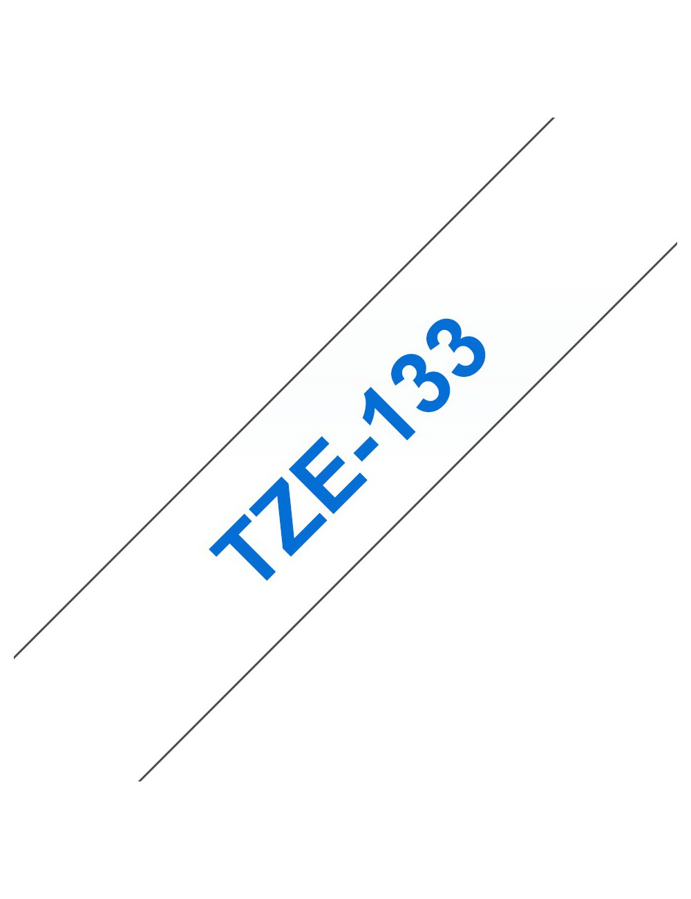Brother TZE-133 nastro per etichettatrice Blu su trasparente