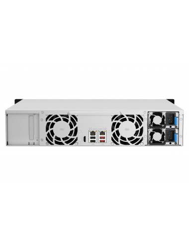 QNAP TS-1264U-RP NAS Armadio (2U) Collegamento ethernet LAN Alluminio, Nero