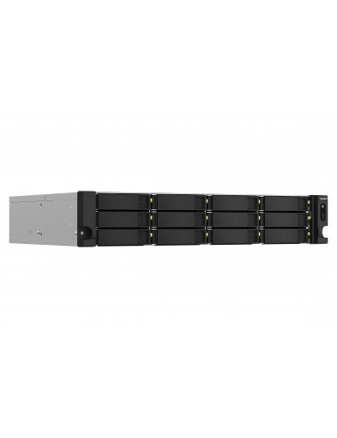 QNAP TS-1264U-RP NAS Bastidor (2U) Ethernet Aluminio, Negro