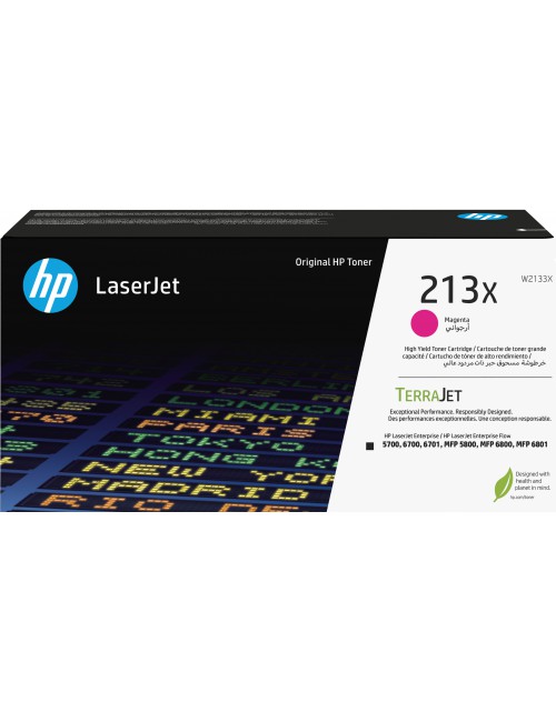 HP 213X Toner LaserJet authentique Grande capacité Magenta