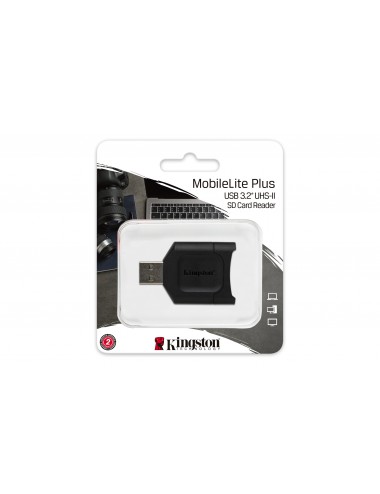 Kingston Technology MobileLite Plus lecteur de carte mémoire USB 3.2 Gen 1 (3.1 Gen 1) Type-A Noir