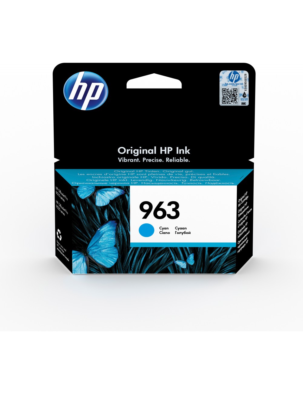 HP Cartucho de tinta Original 963 cian