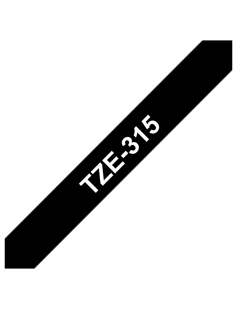 Brother TZE315 cinta para impresora de etiquetas Blanco sobre negro TZe