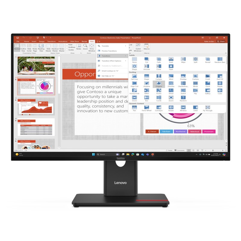 Lenovo ThinkVision T27-40 Moniteur Lenovo ThinkVision T27-40 Moniteur