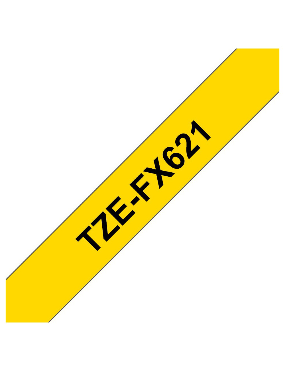 Brother TZE-FX621 nastro per etichettatrice Nero su giallo
