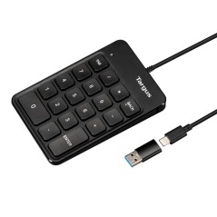 Targus AKP13GL clavier numérique Universel USB Noir
