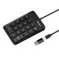 Targus AKP13GL clavier numérique Universel USB Noir