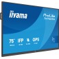 iiyama TN7505A-B1AG Écran d'affichage dynamique Écran plat interactif 189,3 cm (74.5") 500 cd/m² 4K Ultra HD Noir Écran tactile iiyama TN7505A-B1AG Écran d'affichage dynamique Écran plat interactif 189,3 cm (74.5") 500 cd/m² 4K Ultra HD Noir Écran tactile