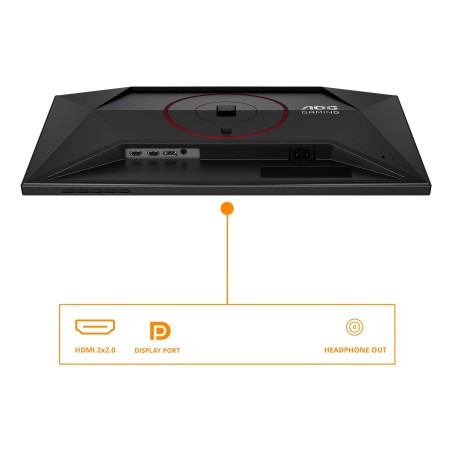 AOC G4 24G4ZR/02 écran plat de PC 60,5 cm (23.8") 1920 x 1080 pixels Noir, Rouge