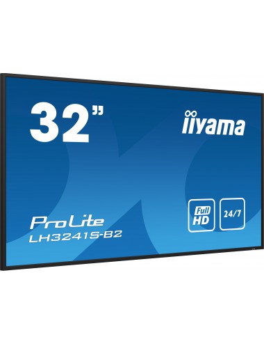 iiyama LH3241S-B2 pantalla de señalización Diseño de quiosco 80 cm (31.5") LED 350 cd m² Full HD Negro 24 7