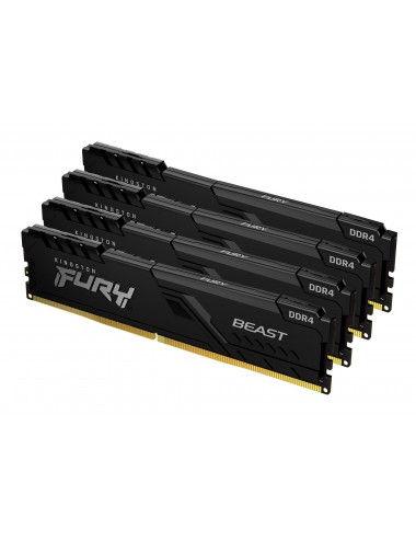 Kingston Technology FURY 128GB 3200MT s DDR4 CL16 DIMM (Kit da 4) Beast Black