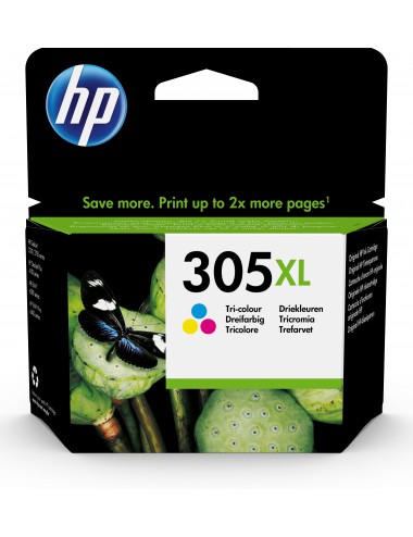 HP Cartouche d’encre trois couleurs 305XL grande capacité authentique