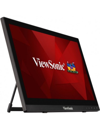 Viewsonic TD1630-3 pantalla para PC 39,6 cm (15.6") 1366 x 768 Pixeles HD LCD Pantalla táctil Multi-usuario Negro