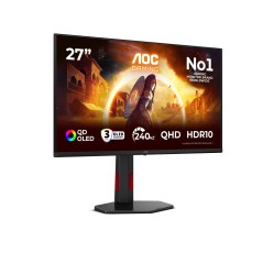 AOC G4 Q27G4ZDRAD écran plat de PC 67,3 cm (26.5") 2560 x 1440 pixels Noir, Rouge