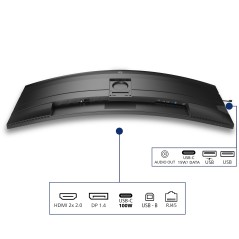 Philips 5000 series 49B2U5900C 00 écran plat de PC 124 cm (48.8") 5120 x 1440 pixels Dual QHD LCD Noir