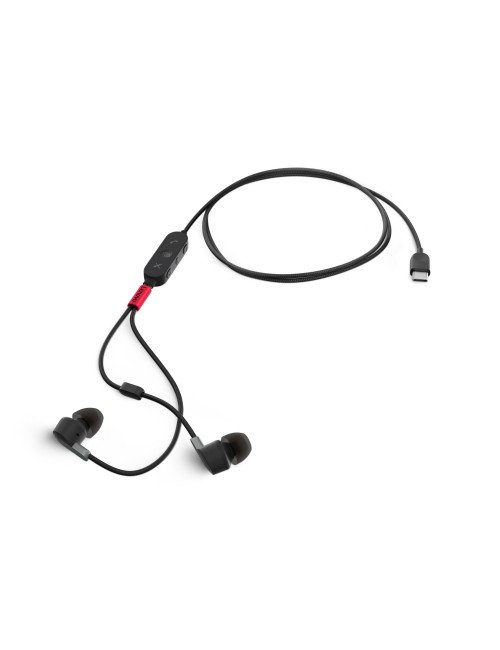 Lenovo 4XD1C99220 écouteur casque Avec fil Ecouteurs Musique Quotidien USB Type-C Noir