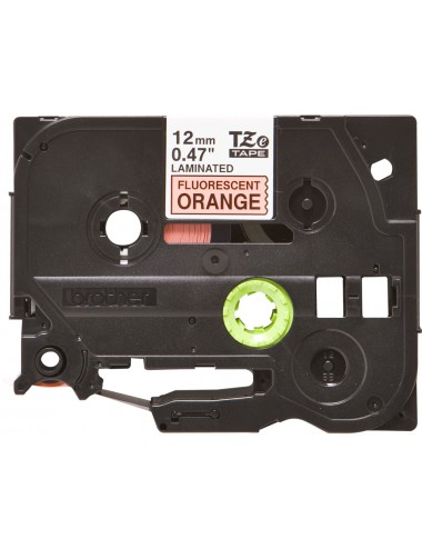 Brother TZE-B31 cinta para impresora de etiquetas Negro sobre naranja fluorescente
