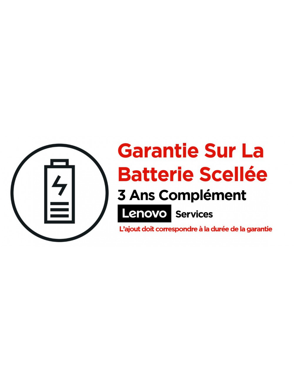 Lenovo 3Y Sealed Battery Replacement 1 licence(s) 3 année(s)