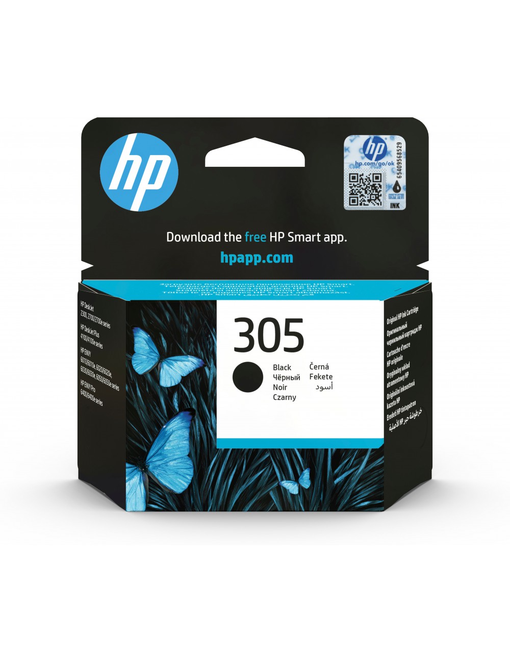 HP Cartouche d’encre noire 305 authentique