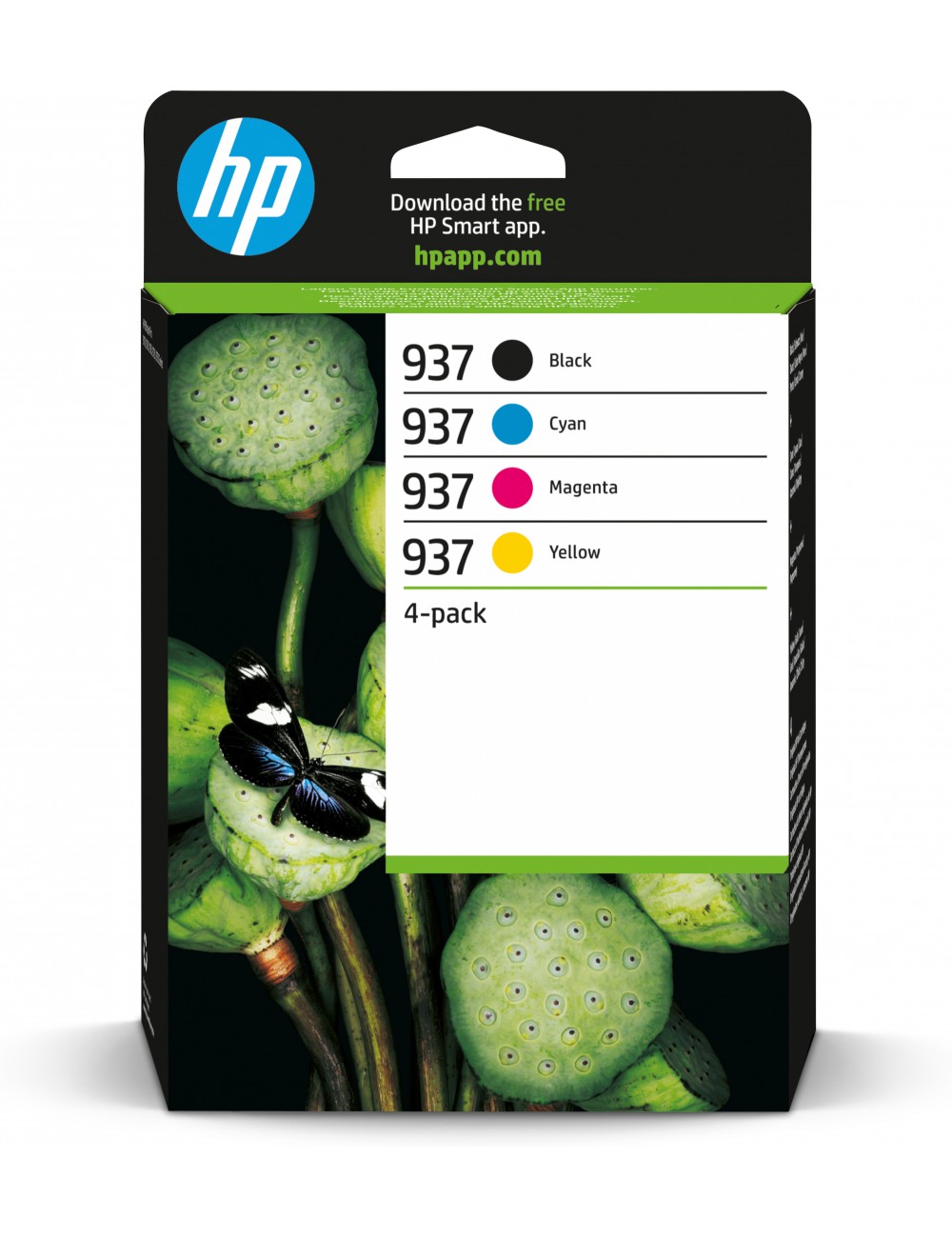 HP 937 Pack de 4 Cartouches d’encre authentiques CMJN