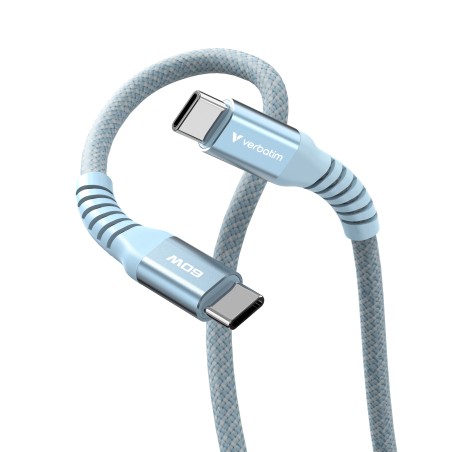 Verbatim Câble Magnétique Sync & Charge 60W 120cm Bleu