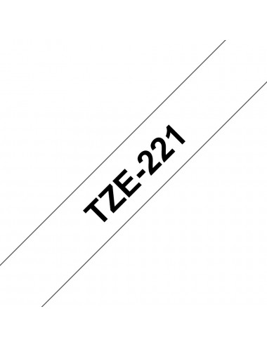 Brother TZE-221 nastro per etichettatrice Nero su bianco