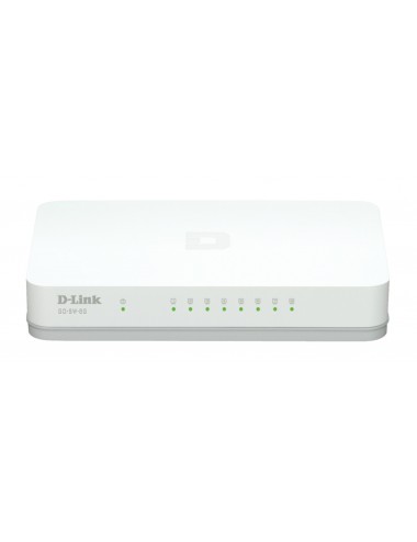 D-Link GO-SW-8G E commutateur réseau Non-géré Gigabit Ethernet (10 100 1000) Blanc