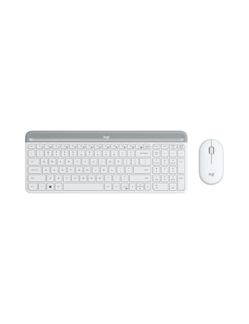 Logitech MK470 teclado Ratón incluido RF inalámbrico AZERTY Francés Blanco