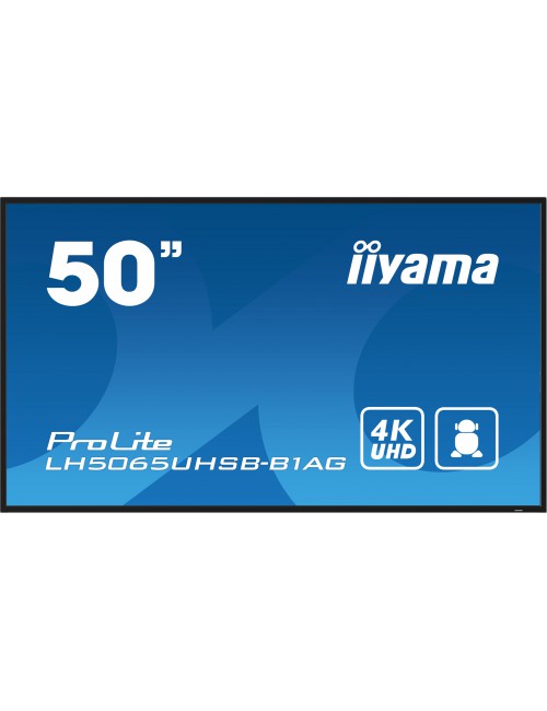 iiyama LH5065UHSB-B1AG visualizzatore di messaggi Pannello piatto per segnaletica digitale 125,7 cm (49.5") LCD Wi-Fi 800 cd m²